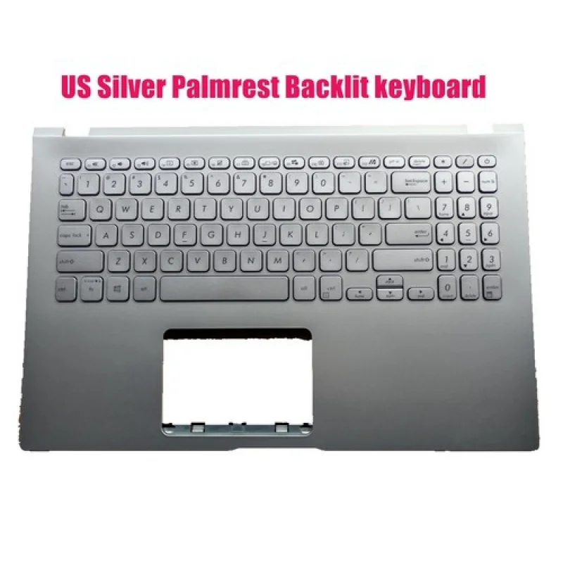 

Y + США серебристая клавиатура с подсветкой для рук для Asus X509F X509D K509F K509U X509U