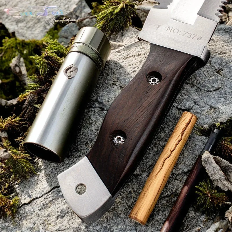 Portable high hardness stainless steel straight knife outdoor knife portable small knife outdoor survival knife