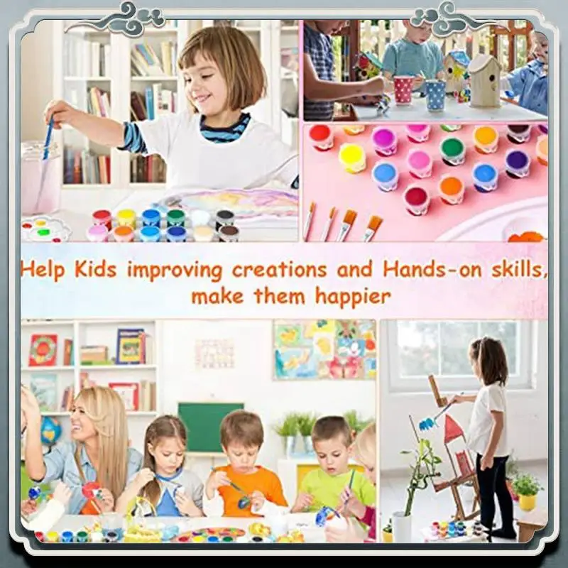 ABIJ-560 PCS Acrylic Paint Set,12 Colors Acrylic Paint Strips For Kids&Adults Craft Paint,Perfect For Home Birthday Classroom