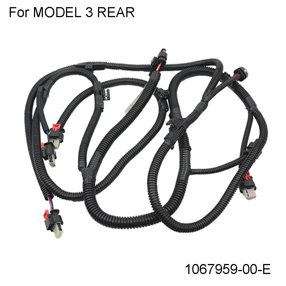 

1x For Tesla Model 3 2017-2020rear Bumper PDC Wiring Harness 1067959-00-E Car Rear Reversing -Radar Harness Assembly