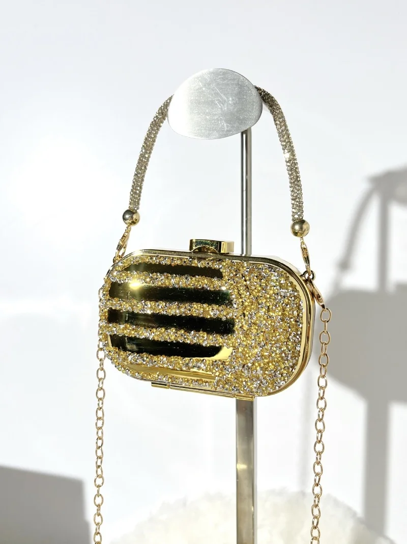 

Luxury Mini Clutch Bag for Women Acrylic Chain Crossbody Small Square Shoulder Bag Coin Purse Wedding Party Women's Fashion Acce