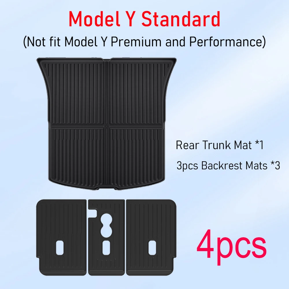 4pcs Trunk Mats
