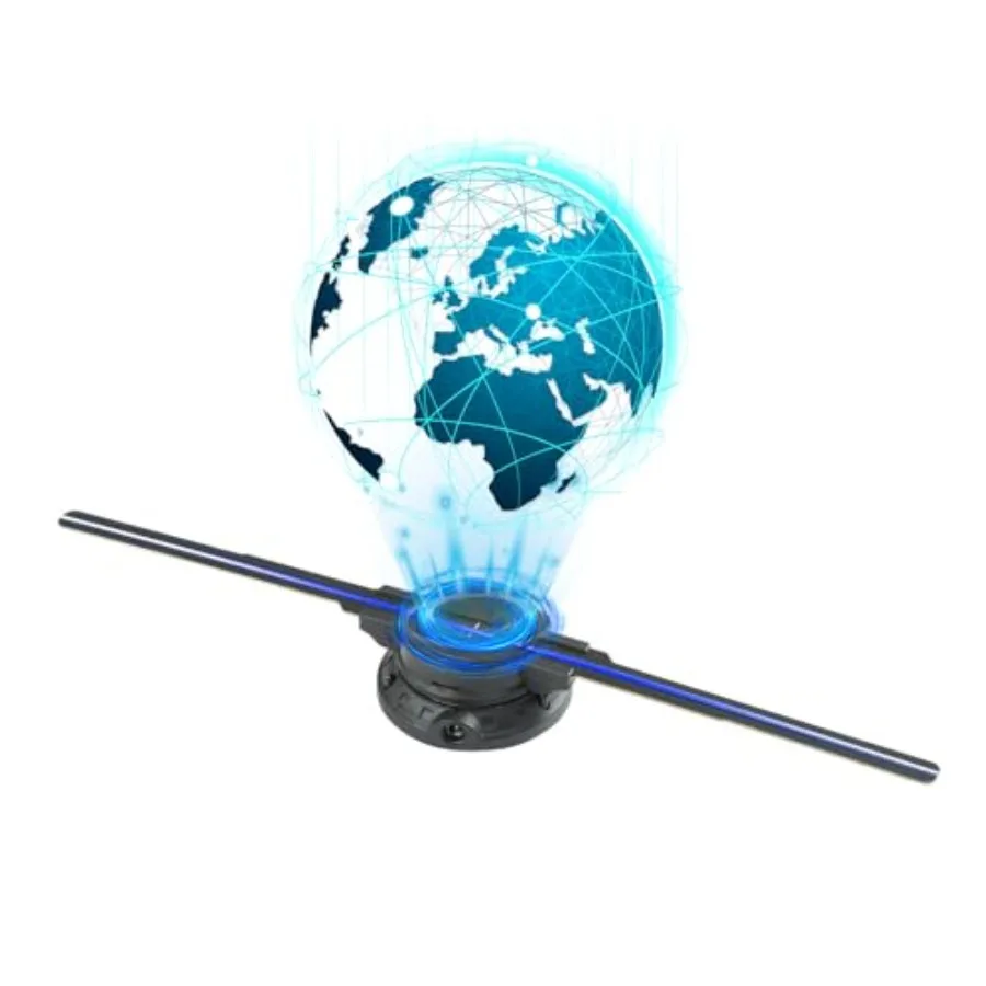

【New model】19.7 Inch 3DHologramFan Holographic Projector with WiFi APP Bluetooth Remote Control LED Display Includes 700 3D Vid