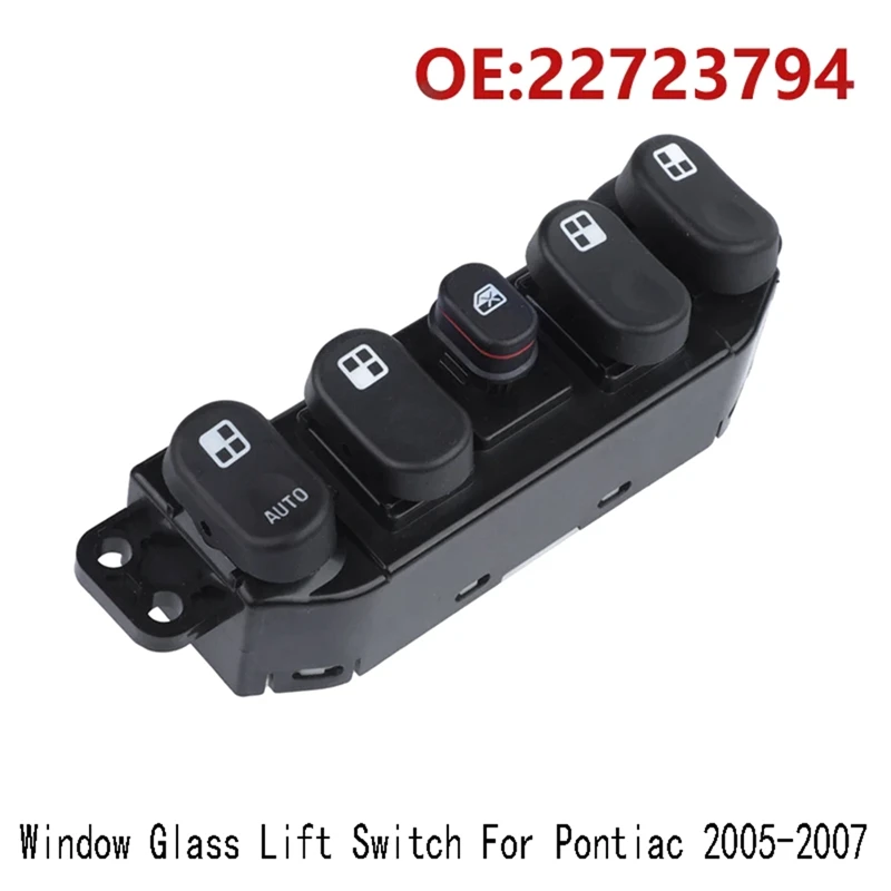 

Car Front Power Window Control Switch Window Glass Lift Switch For Pontiac 2005-2007 22723794 Replacement Accessories