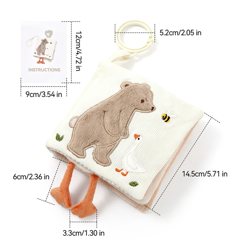 Montessori Stoffspielzeug Magische Baumwoll-Tierbox Kinder-Fingerübungs-Stoffbox Spielzeug Baby Pädagogische Aktivitäts-Sensorikbox