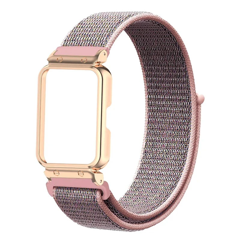 واقي حافظة حزام لسامسونج جالاكسي Fit3 ، سوار حلقة نايلون ، غطاء معدني ، سوار معصم