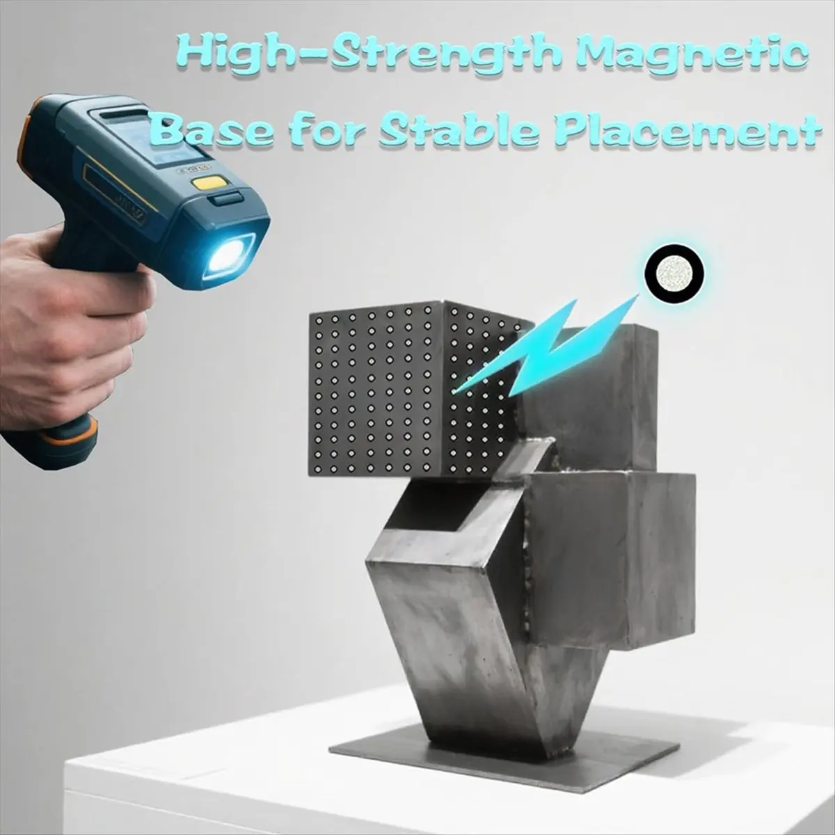 100pcs Magnetic High Reflective Marking Points for Handheld 3D Scanner Target Positioning Points 6mmx10mm