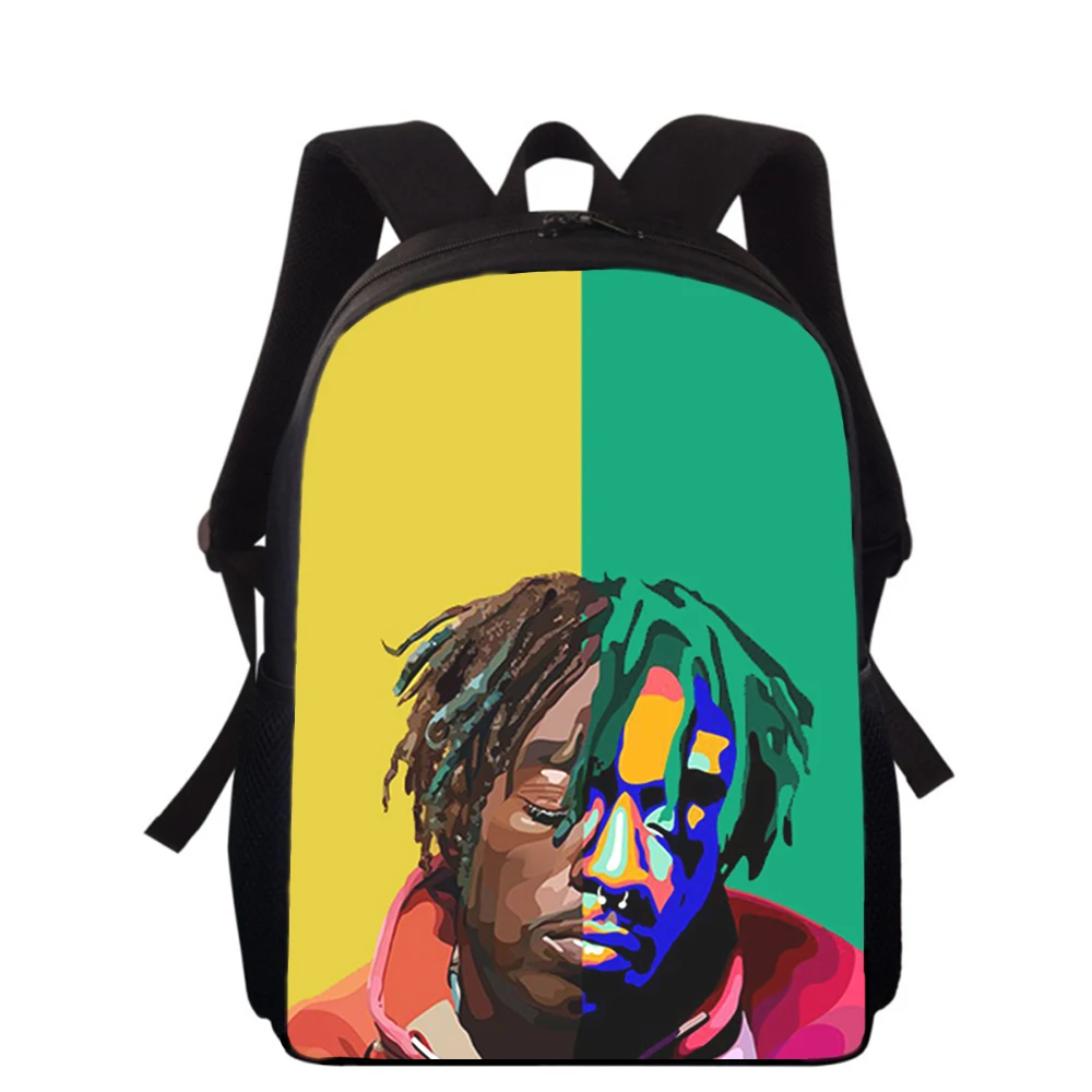 Mochila con estampado 3D de Lil Uzi Vert Rapper para niños, bolsas de escuela primaria para niños y niñas, mochila para estudiantes, bolsas para libros escolares, 15"