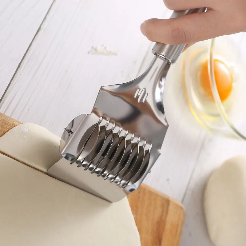 304 Stainless Steel Dumpling Maker Dough Circle Roller Machine Kitchen Pastry Embosser DIY Pie Ravioli Pasta Baking Accessories