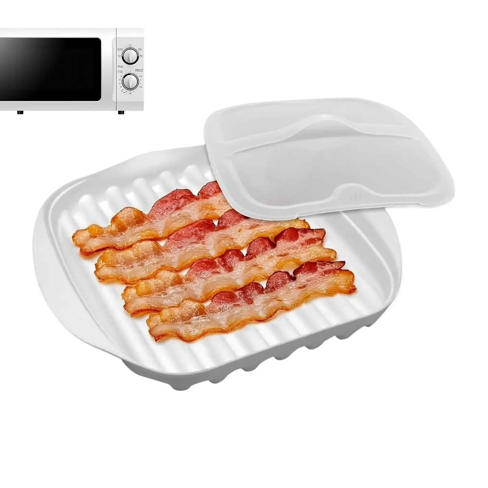 Microwave Bacon Tray Non-Stick - Meal Prep Hot Dogs recension och pris