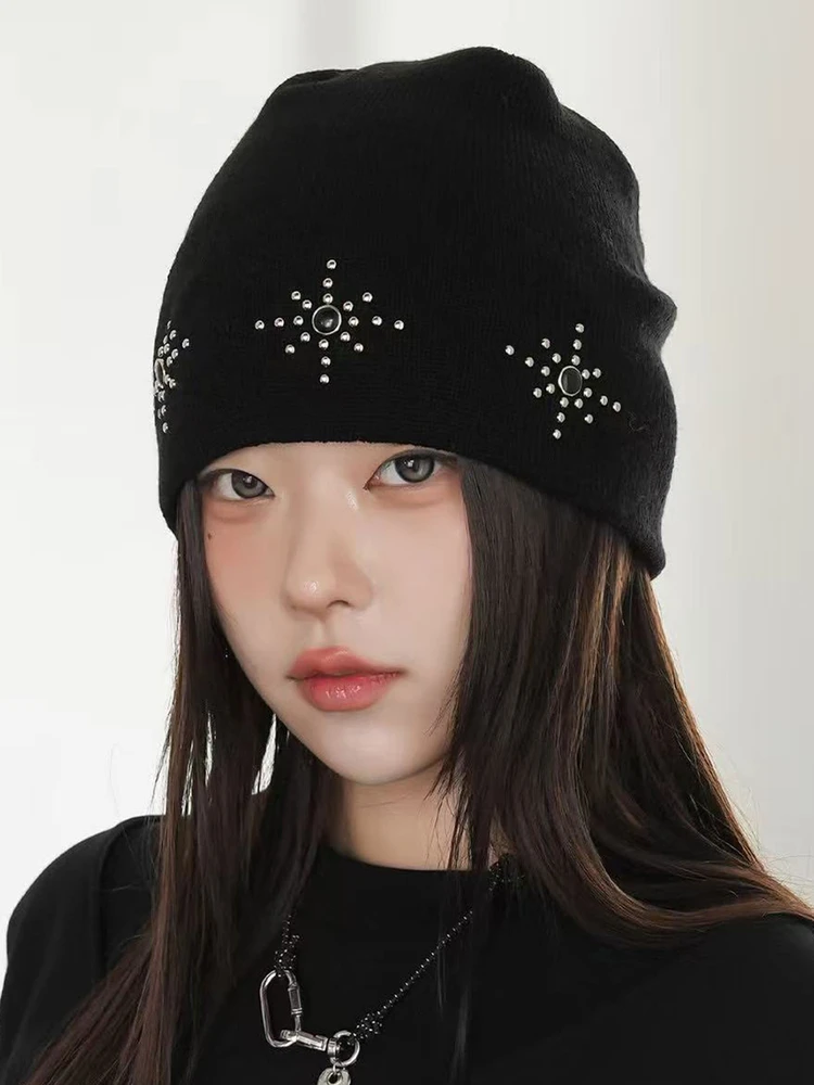Couples Knitted Hat Women's Autumn Winter Simple Fashion Warm Overhead Woolen Cap Cold Weather Unisex Casual Style Polyester ...