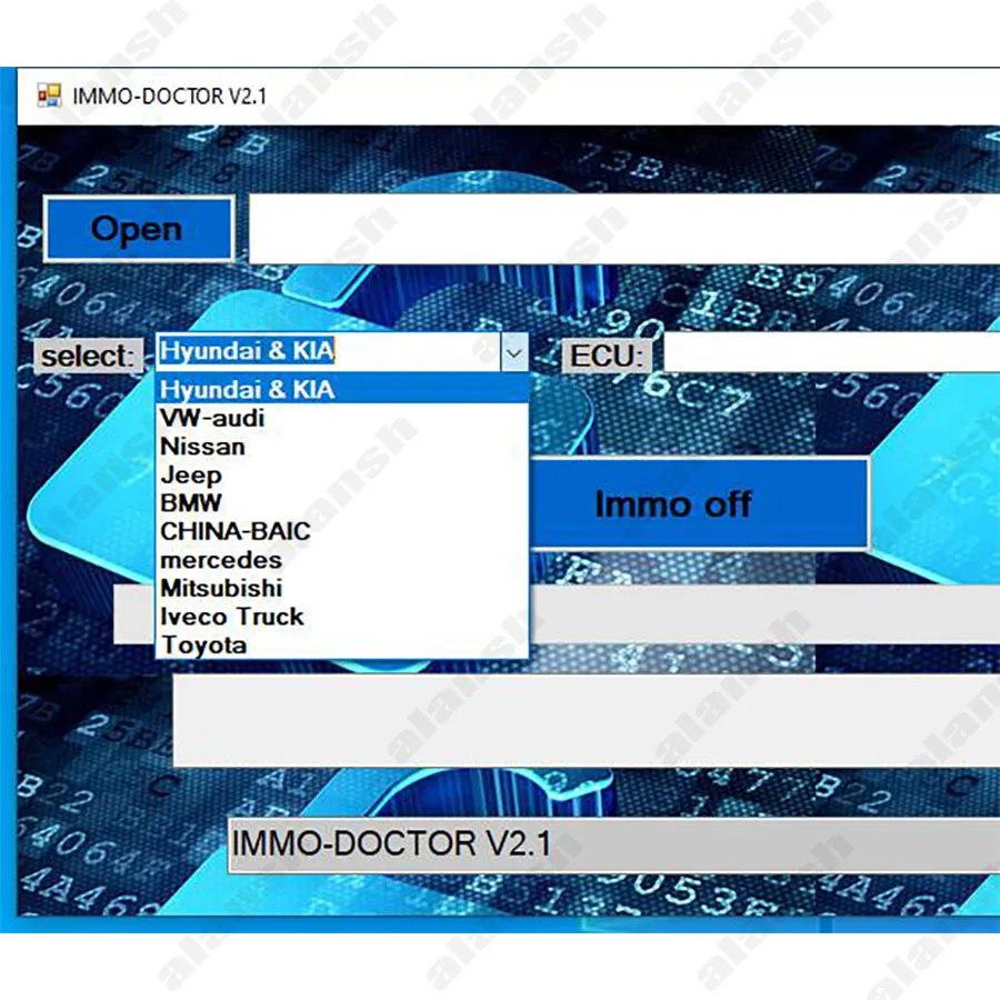 2024 IMMO DOCTOR V2.1 MULTI BRAND Immo Off Immo Delete Software for ME17 MH72 MH83 MH82 MEG17 MED17 EDC17