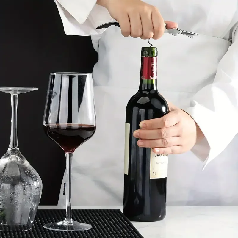1pc Premium Stainless Steel Wine Bottle Opener Multi-Functional Bottle Openers Wine Cork Screw Corkscrew Beer Cap Remover Bar image 5