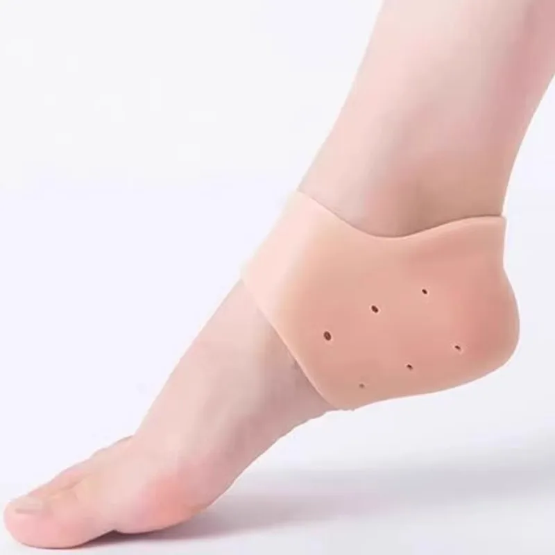 1 Pair Silicone Rubber Gel Socks Anti Cracking Liner Heel Socks Elastic Silicon Moisturizing Foot Skin Care Heel Foot Protection