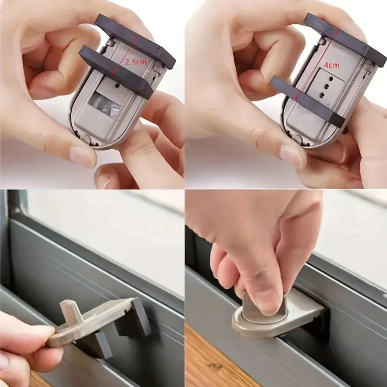 Limiter Window Lock Sliding Sliding Window Protection, Child Safety Safety Lock Aluminum Alloy Fixed Door and Window Anti-theft