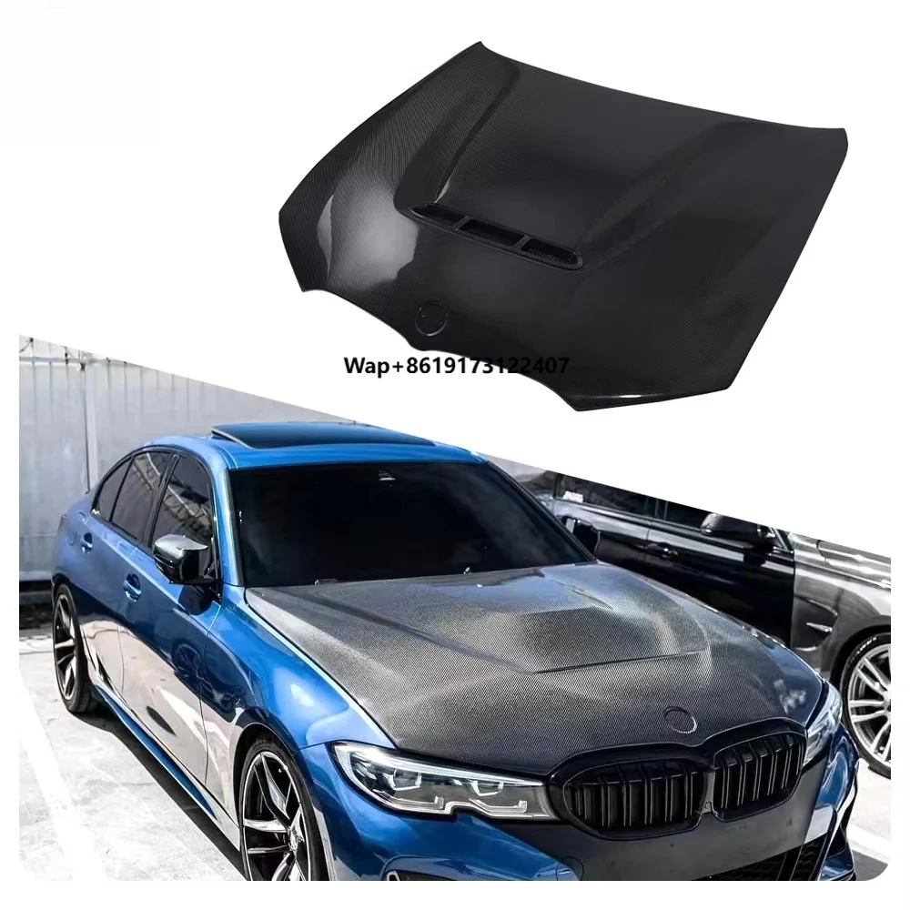 

Carbon Fiber Bonnet Auto Body Systems Engine Vented Hood Bonnet Front Engine Hood for G20 3Series