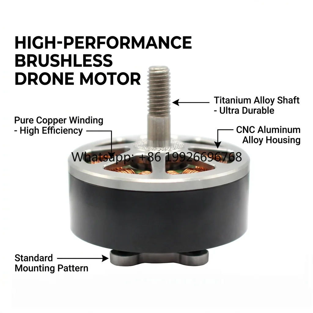 High Power RM3115 Brushless DC Motor 900KV IE3 Efficiency Explosion-proof for FPV Racing Drones & 10-Inch Multicopters
