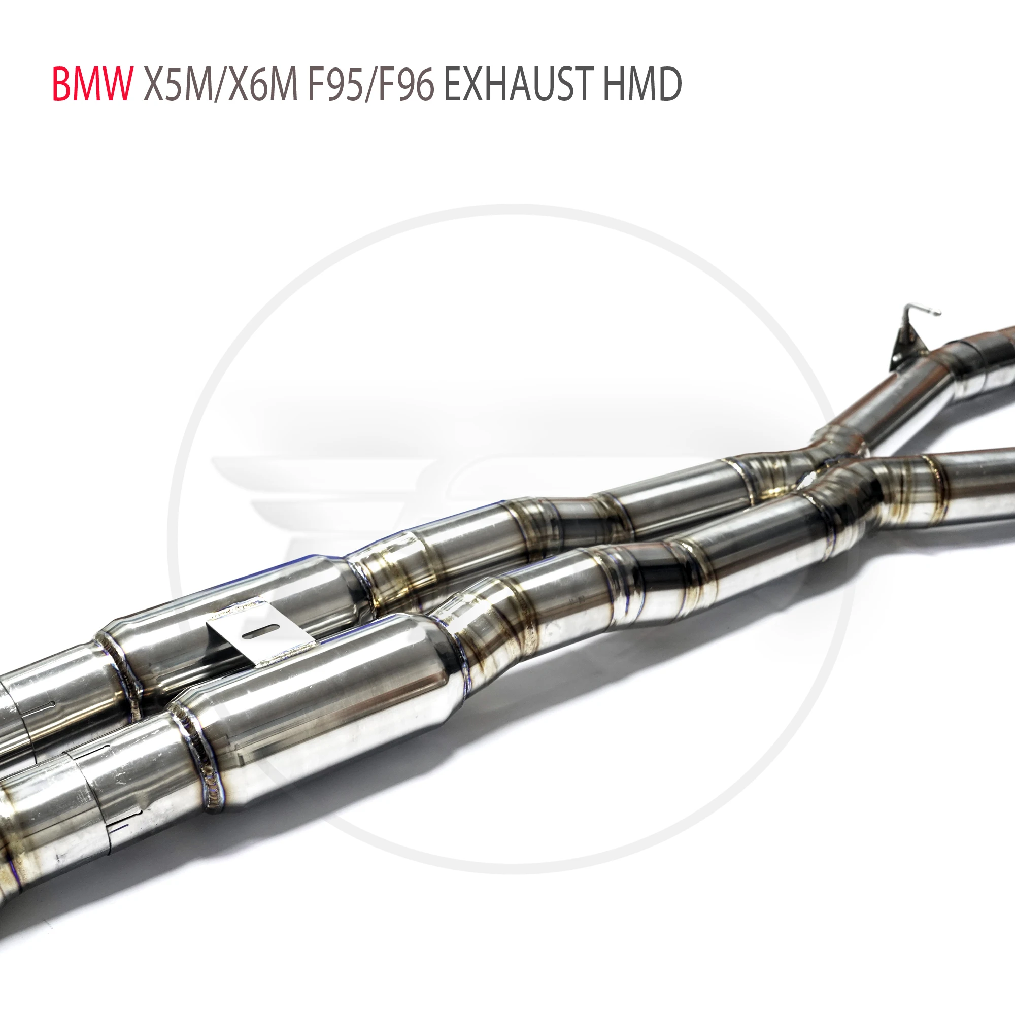 عالية الجودة Catback لسيارات BMW X5M X6M F95 F96 سبائك التيتانيوم نظام العادم صمام إلكتروني كاتم الصوت نصائح غير المدمرة HMD