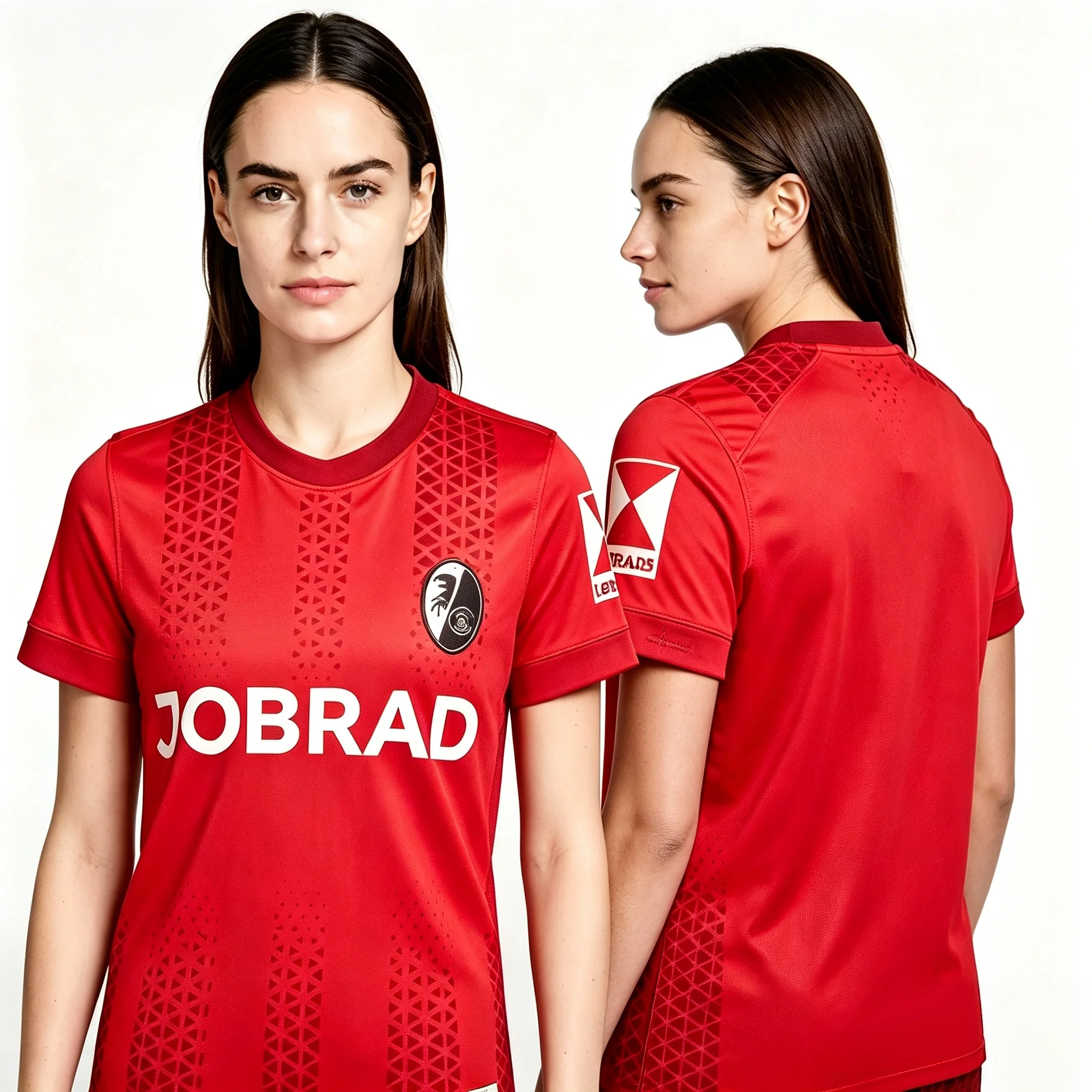 26-27 SC Freiburg Home and Away T-Shirt with 3D Digital Print, Quick Dry breathe Short Sports Casual Top