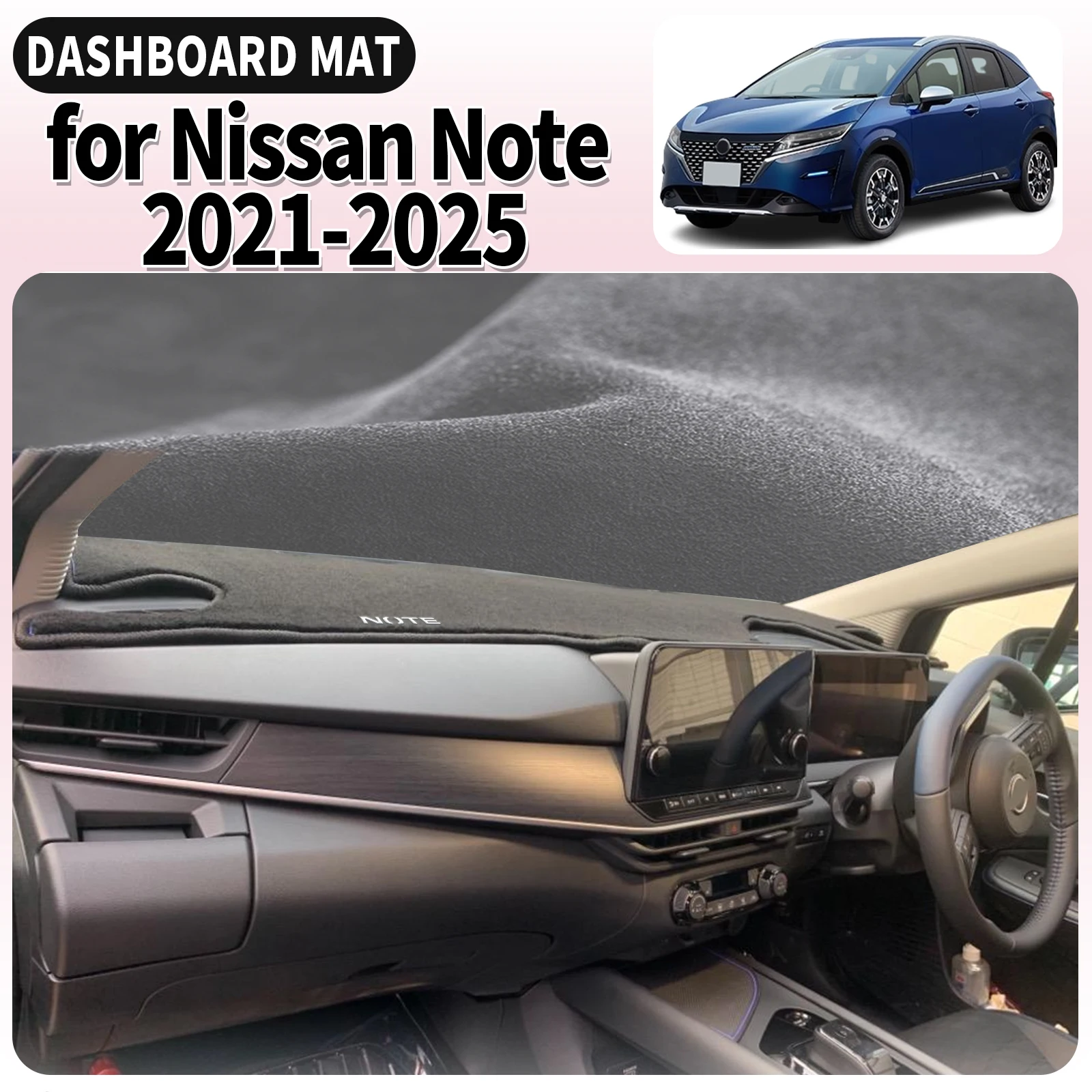 fit for Nissan Note E13 E-power 2021 2022-2024 Car Dashmat Dashboard Cover Pad Accessories DashMat Sunshade Protective Carpet