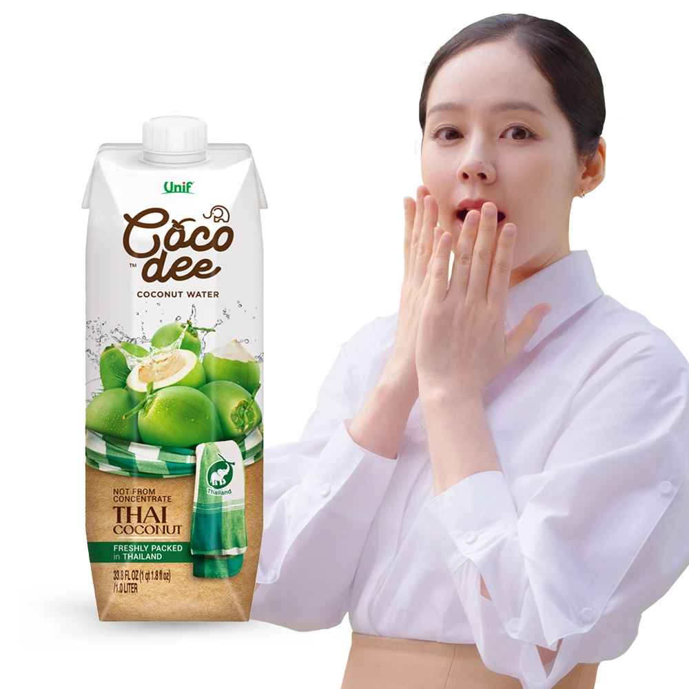 (Han Gainjuice) Agua de coco Unif Cocodi 1L, 3 piezas