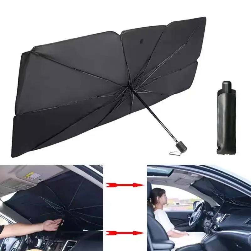 Parapluie Pliable avec Logo de Voiture, Pare-Soleil UV, pour Audi A3 A4 A5 horizon A7 A8 Q3 Q5 Q7 Q8, Accessoires d'Nik