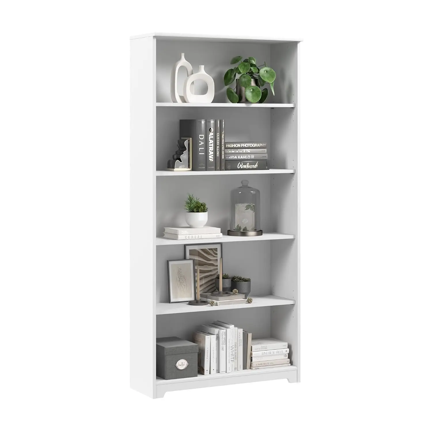 White 5-Shelf Bookcase 31