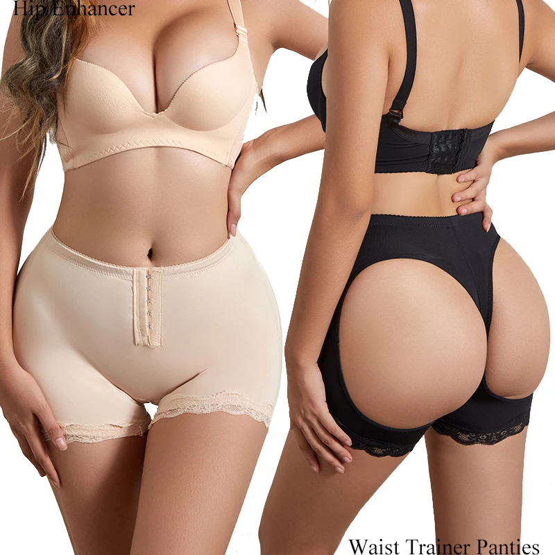 

Plus Size 5XL 6XL Body Shaper Butt Lifter Panties Tummy Control Push Up Panties with Hook Hip Enhance Shapewear