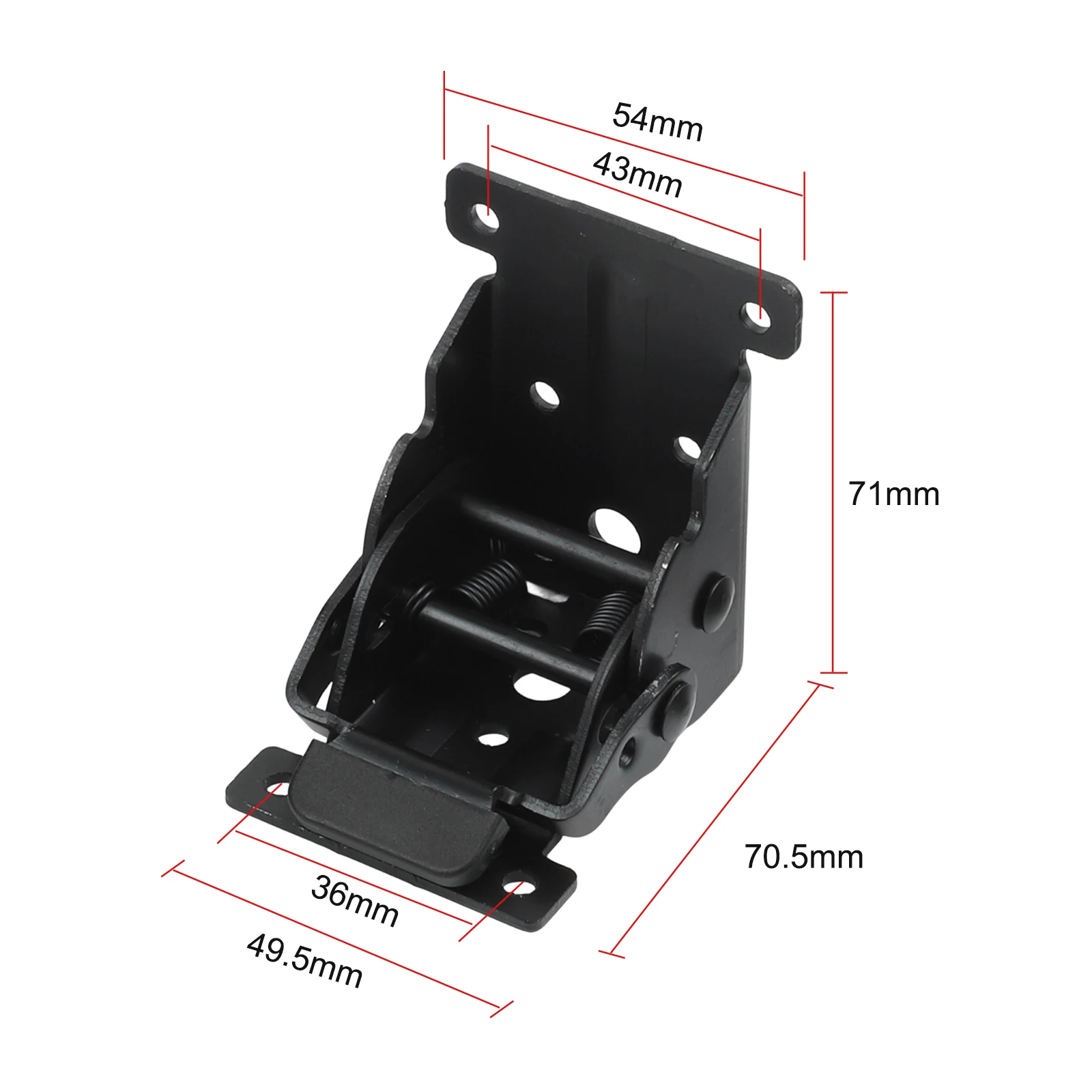 

Folding Bracket Self-Locking Hinge For DIY Projects Self-locking Hinge Heavy-duty Construction Compact Foldable Design