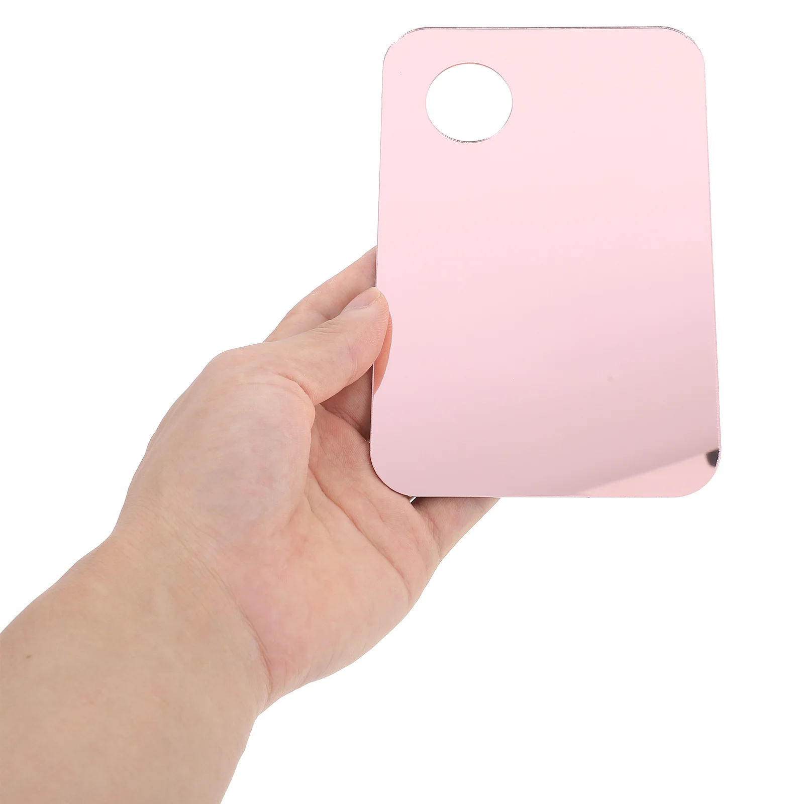 1 Juego de placa mezcladora de colores de maquillaje, paleta acrílica, bandeja mezcladora, espátula para base de uñas, herramienta de belleza práctica y duradera