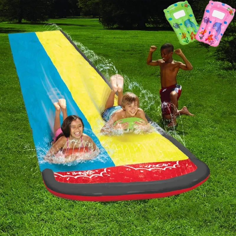 Inflatable Lawn Water Spray Slide Toys Kids Summer Outdoor Games Children Backyard Waterslide Sprinkler Play Water Slide Toys