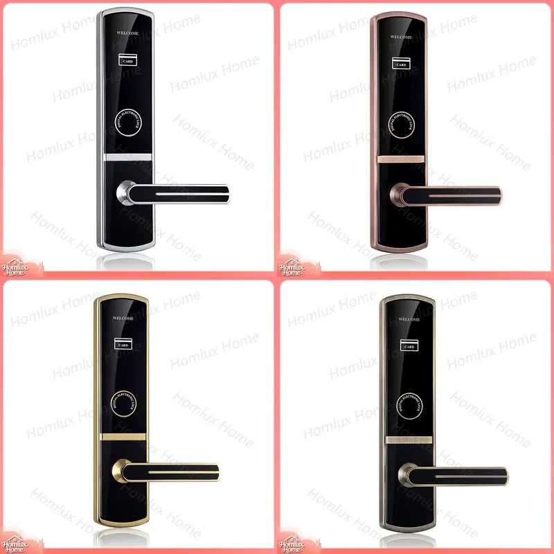 Hotel RFID Electronic Key Card Socket Lock System for Door Access Control Smart Hotel Lock with NFC Reader and EM Card