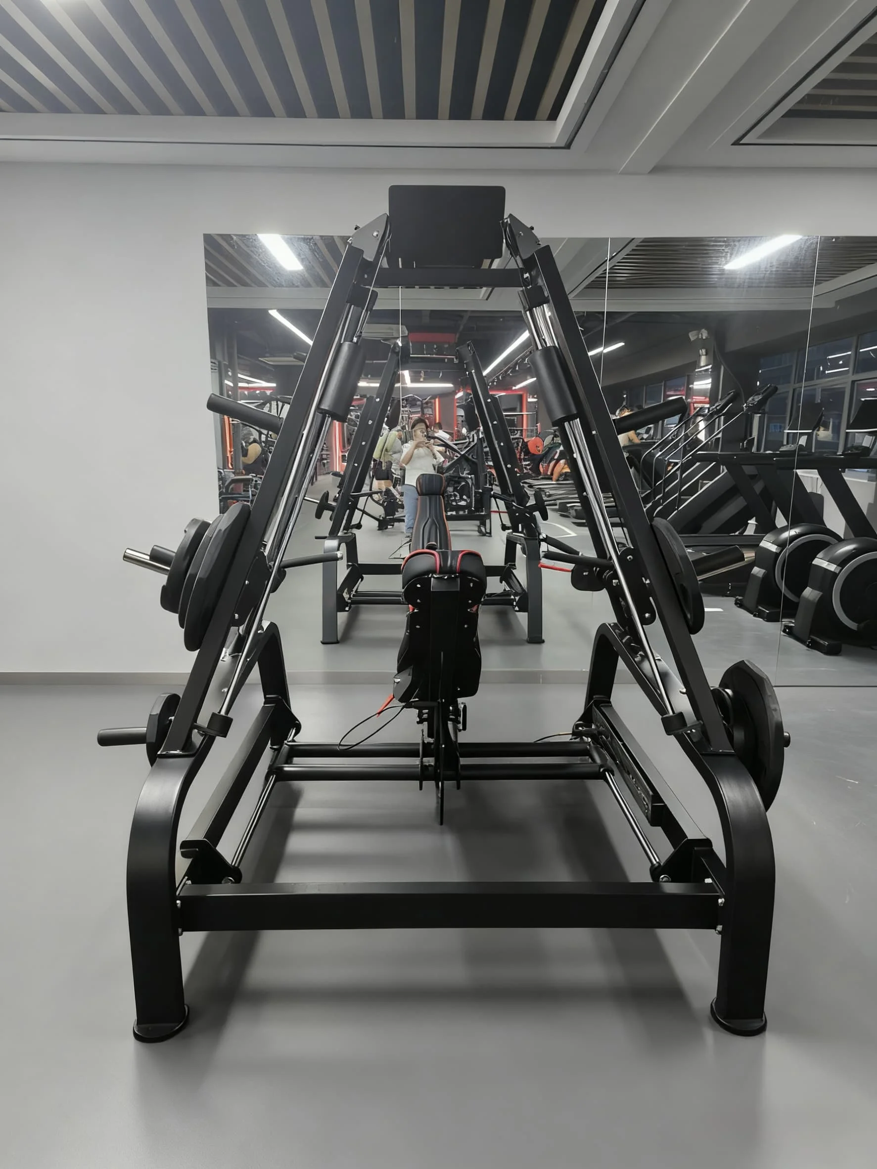 Tube 3 mm Thickness Equipment Strength Training Power Smith Dual System Upper Trainer Smith Machine Tower Shoulder Press