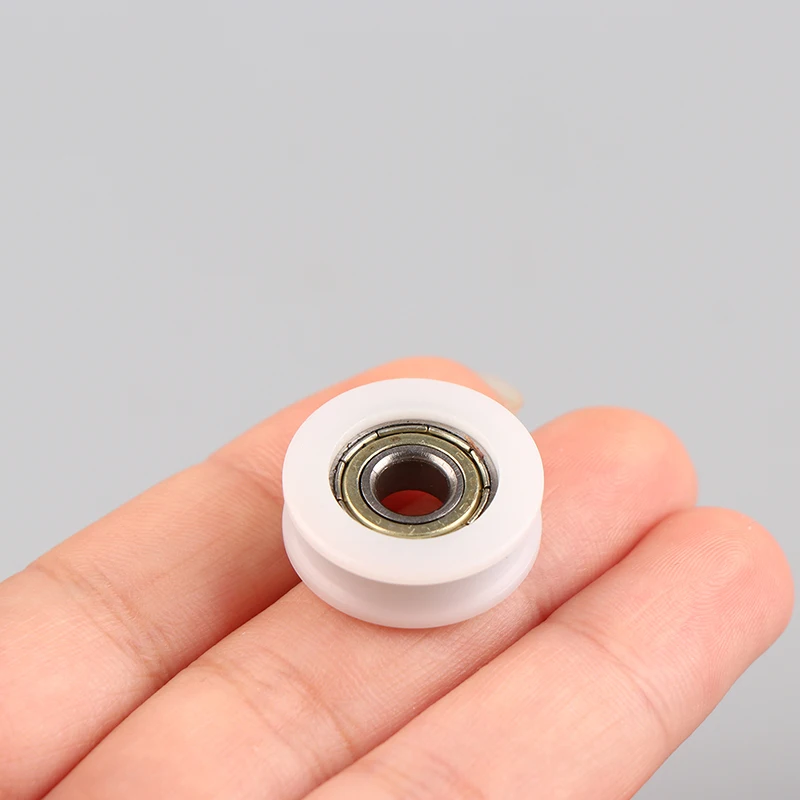 1 Piece Moving Door And Window Slide Wheel 626 Bearing Pulley 6*22*7MM Planar Wheel U-shaped Groove Nylon Pad Injection Material