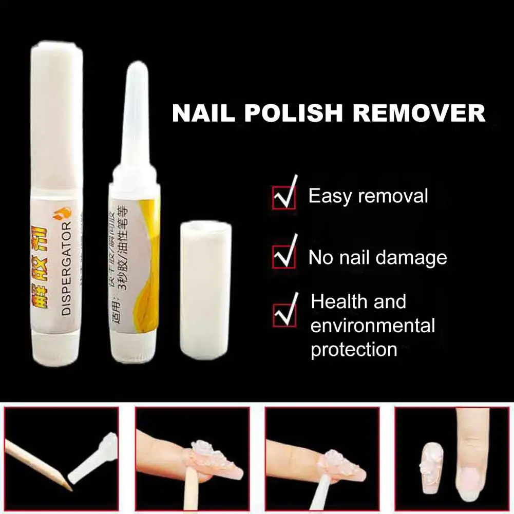 8Pcs Safe Ingredients Non-Irritating Remove Nails Fake Nails Removing Solution Nail Art Gadgets Nail Glue Remover for Home