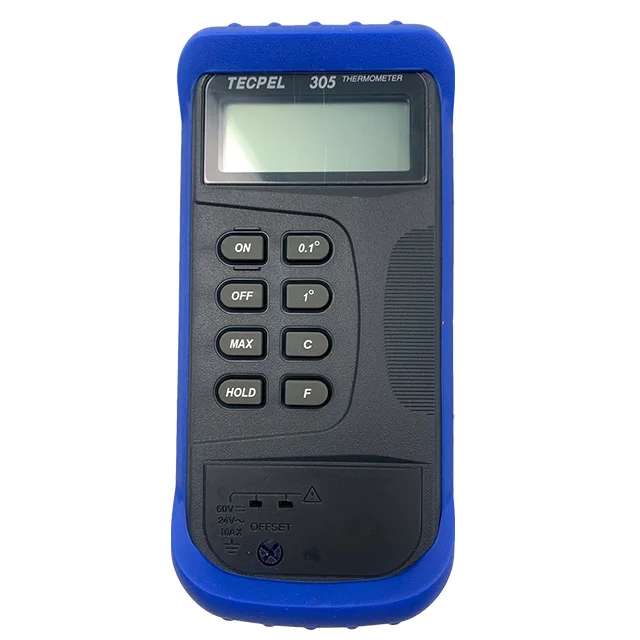 TECPEL DTM-305 Digital Temperature Meter Thermometer K-Type Probe -50~1,300C Range (0.5%+1C) Accuracy 0.1C Resolution