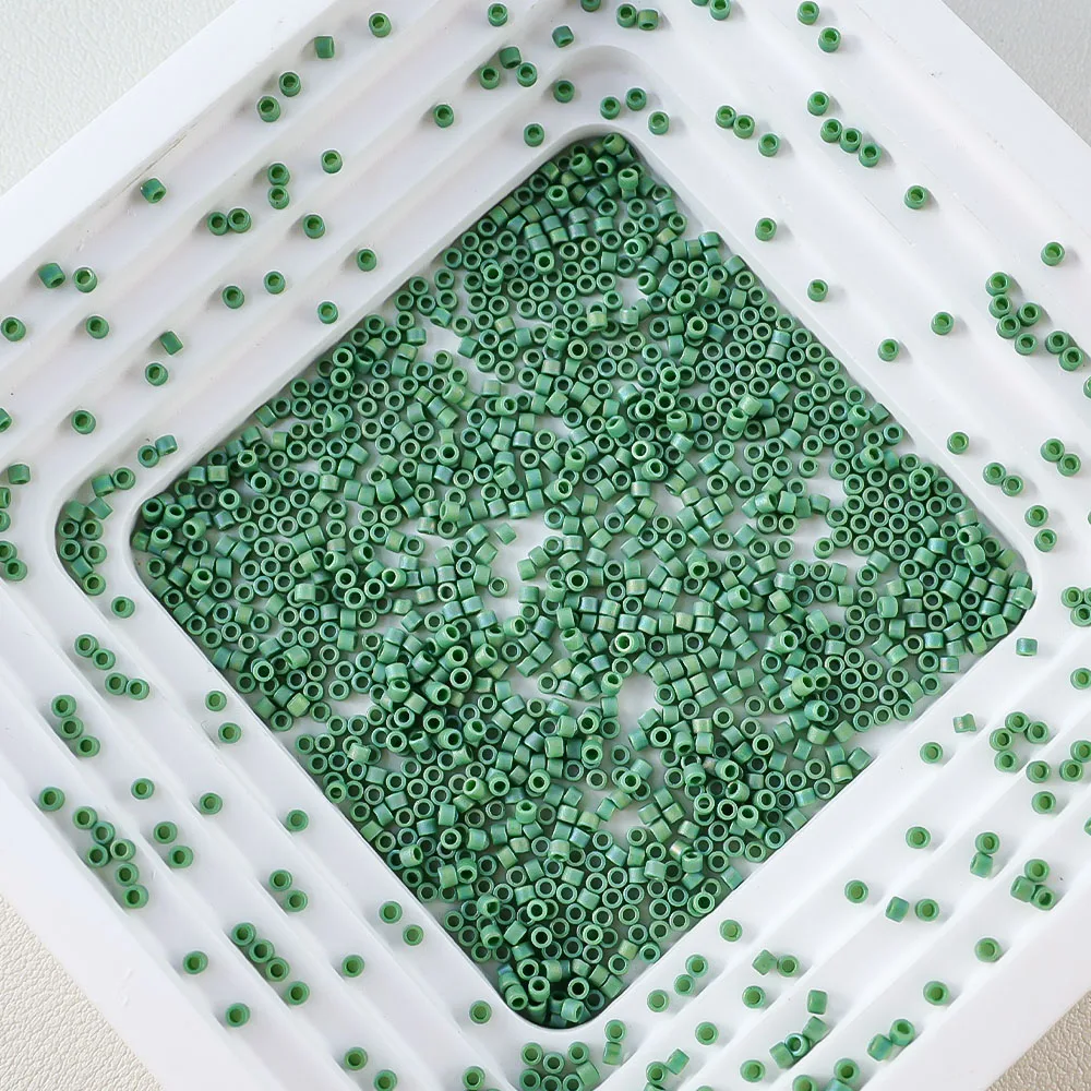Sandgestrahlte Glasperlen der Serie 1,6 mm, Miyuki Delica, 10 g, Schmuckherstellungskomponenten, japanischer Import, geeignet für verschiedene Anwendungen – Detail 18