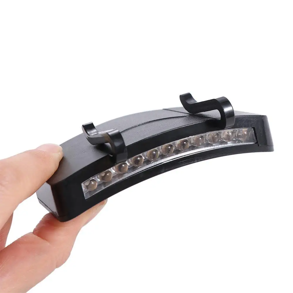 

Portable 11LED Hat Brim Light Headlamp Lightweight Baseball Cap Light Ultra Bright Compact Hat Clip Lamp Running Cycling