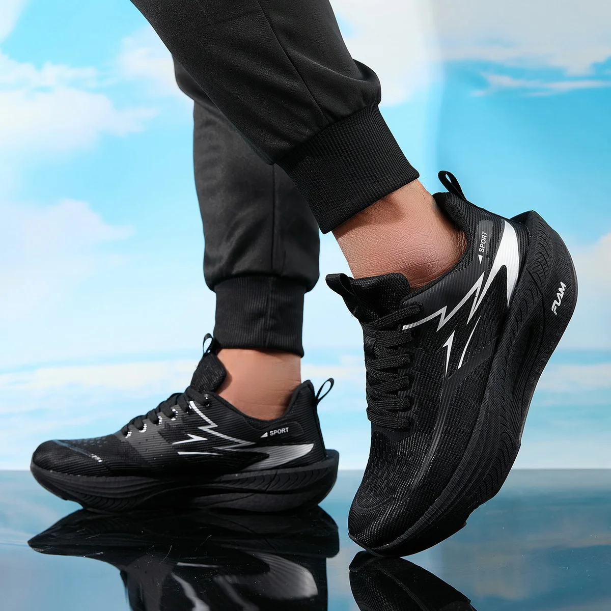 Men Sports Running Shoes Casual Marathon Breathable Lightweight Women's Comfortable Athletic Nonskid Walking Sneakers Outdoors