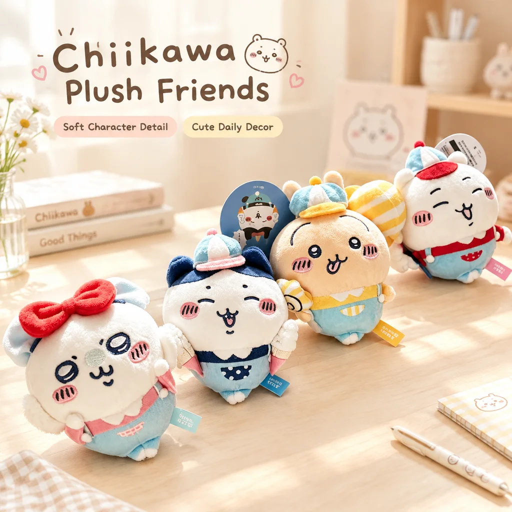 New Cute Japanese Cartoon Chiikawa Hachiware Usagi Amusement Park Series Plush Doll Toy Pendant Keychain Bag Charm Wholesale