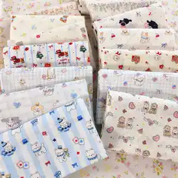 40 Count Cotton Poplin Fabric Cartoon Puppy Dog Printing Handmade DIY Bag Clothing Quilting Fabric