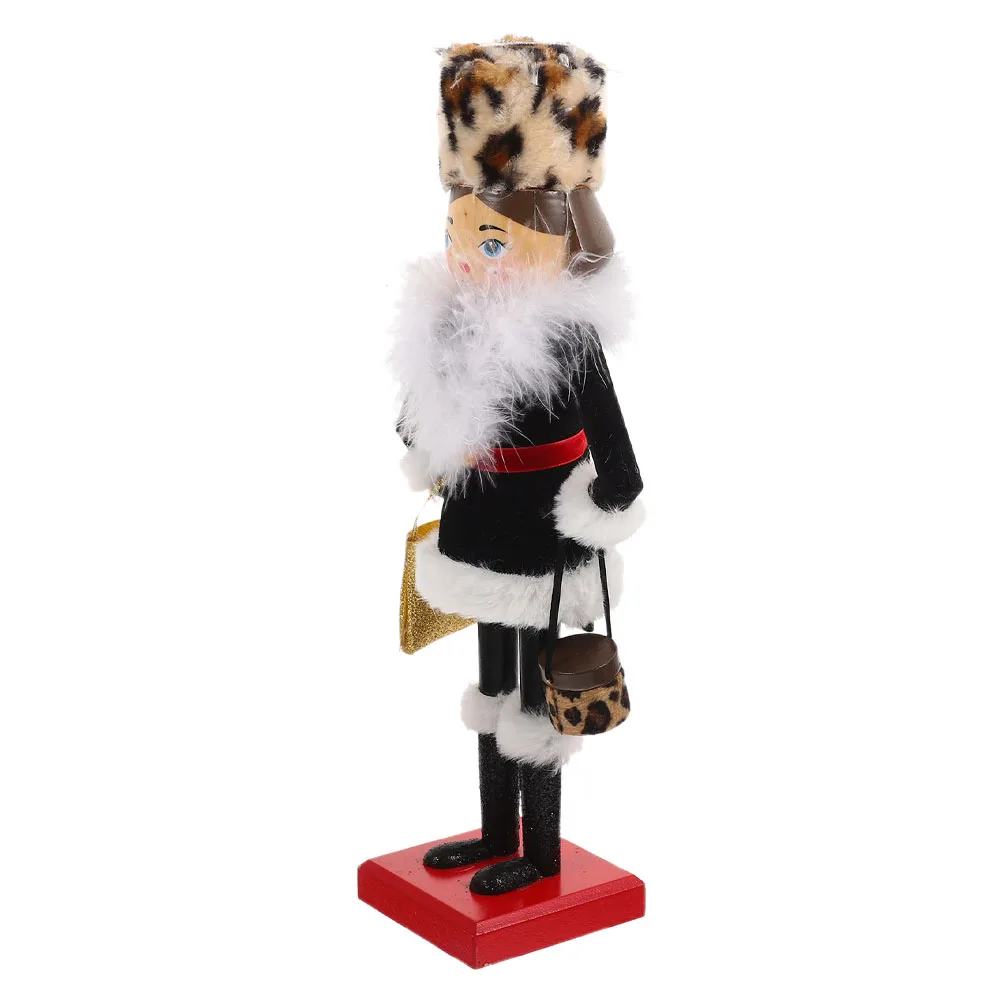 

Ladies Nutcracker Decor Christmas Wood Female Ornament Holiday Party Figurine Nutcracker Holiday Figure Xmas Model