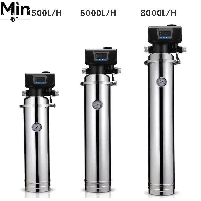 3500 L/H Flow Stainless Steel 304 Whole House Water Purifier Machine Filtration System for Home Drinking