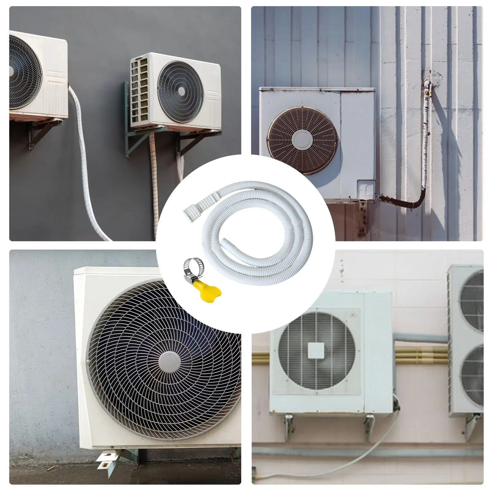 

2/3/5 м X 2,5 см сливной шланг для кондиционера, гибкий сливной шланг с зажимом, режущая сливная труба для аксессуаров для кранов ﻿