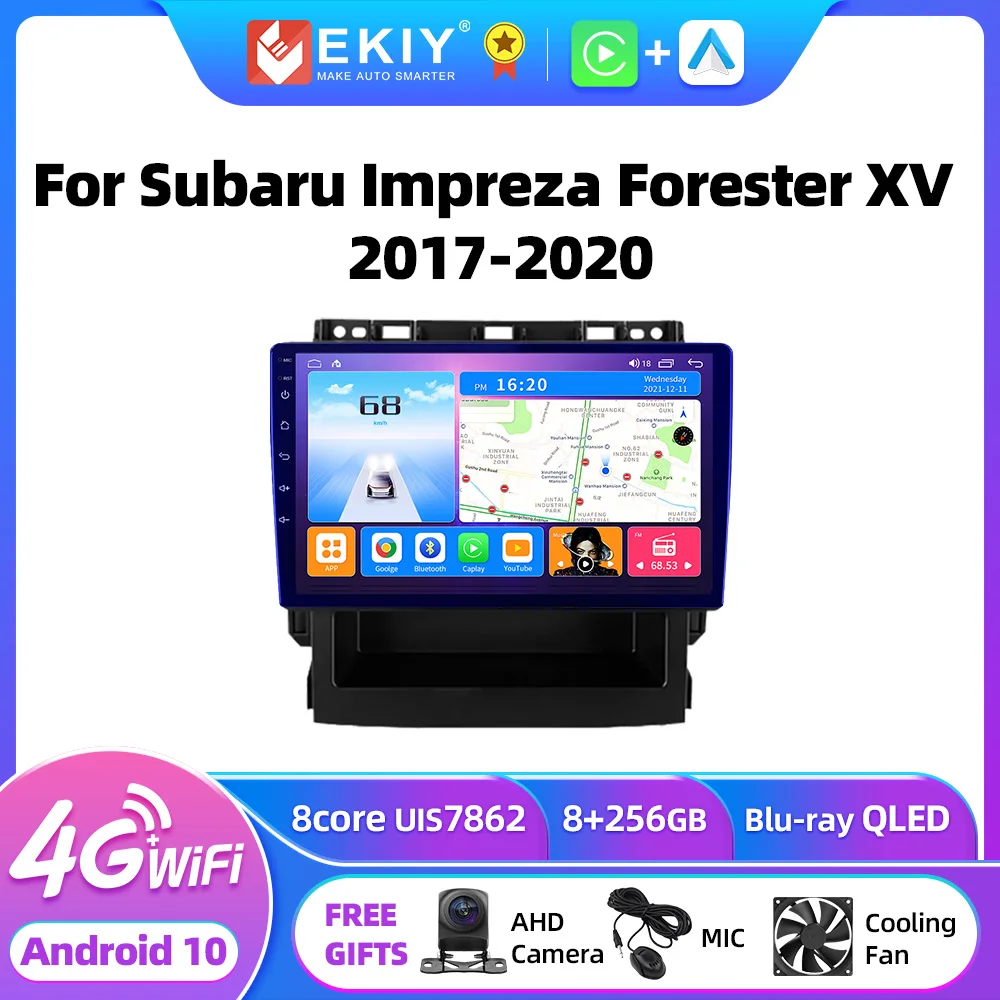 

EKIY T7 Android Car Radio For Subaru Impreza Forester XV 2017-2020 Multimedia Video Player Carplay No 2Din DVD Navigation Stereo