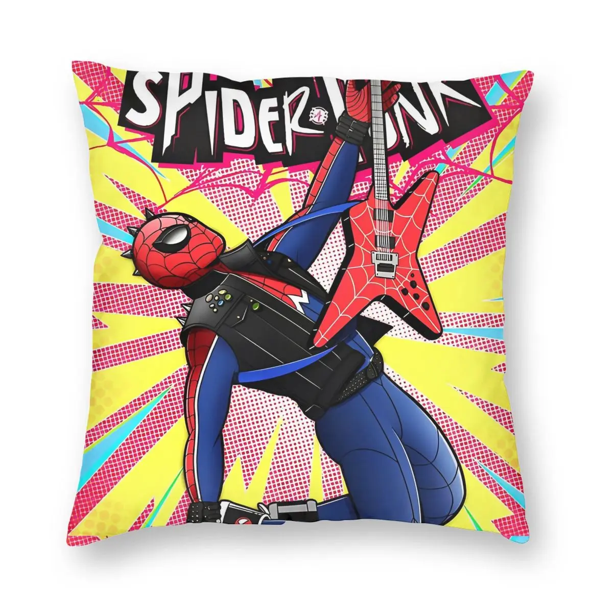 

Rock N Roll Spider Man Hero Pillowcase Double-sided Printing Polyester Cushion Cover Decorative Pillow Case Cover Chair 18''