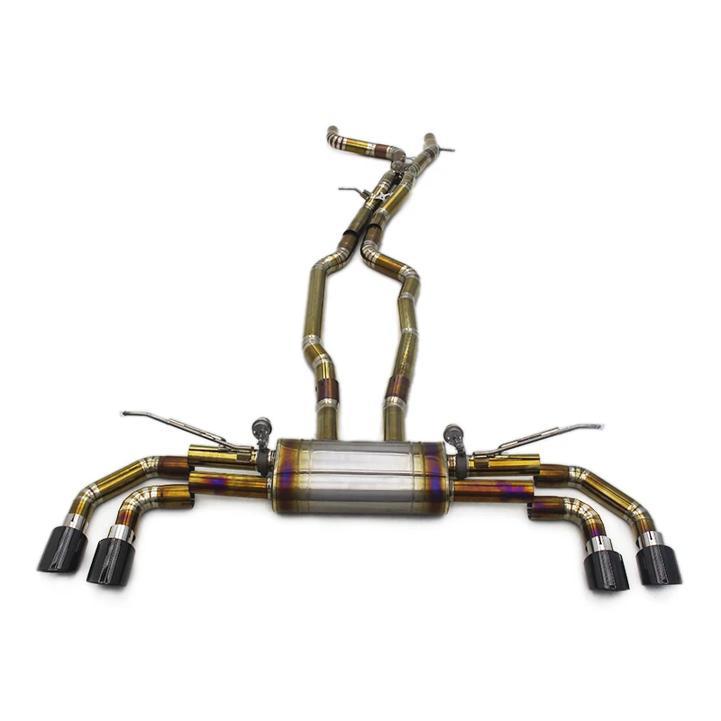 Yooking Exhaust System For Porsche Cayenne 957 3.6/4.8T 2006-2010 Titanium Catback Exhaust Downpipe