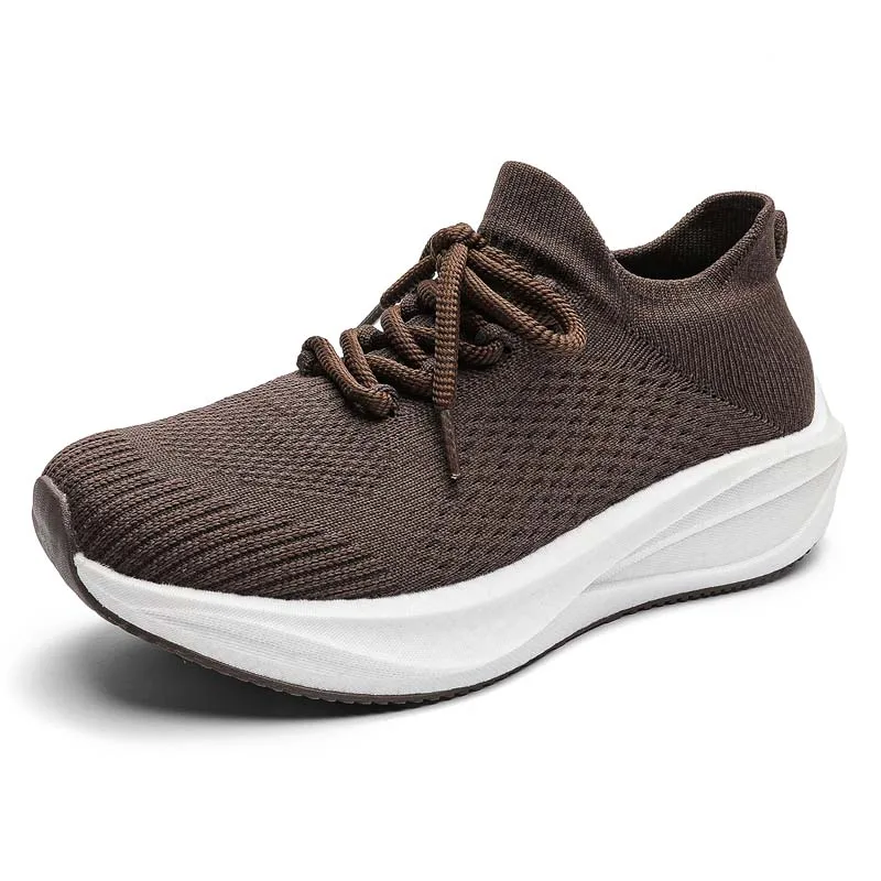 Zapatillas Deportivas Rosas con Plataforma para Mujer, Zapatillas Transpirables de Malla para Hombre, Suela Gruesa, Casuales, para Trail Running, Tenis, Zapatos Altos para Hombre