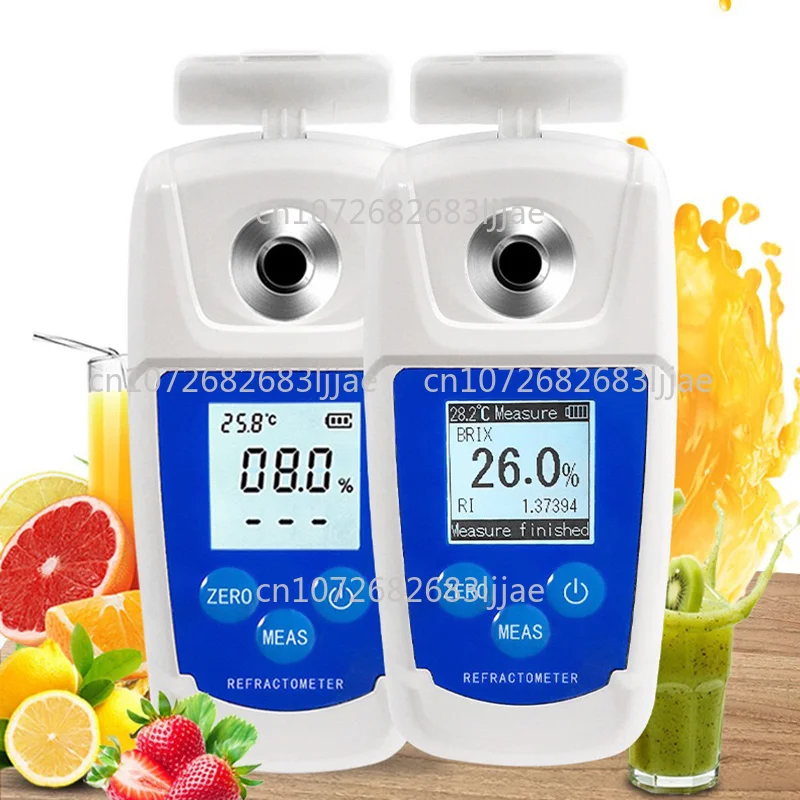 Fruit Sweetness Tester Sugar Analyzer Sweetness Digital Display Sugar Analyzer Waterproof Sugar Refractometer