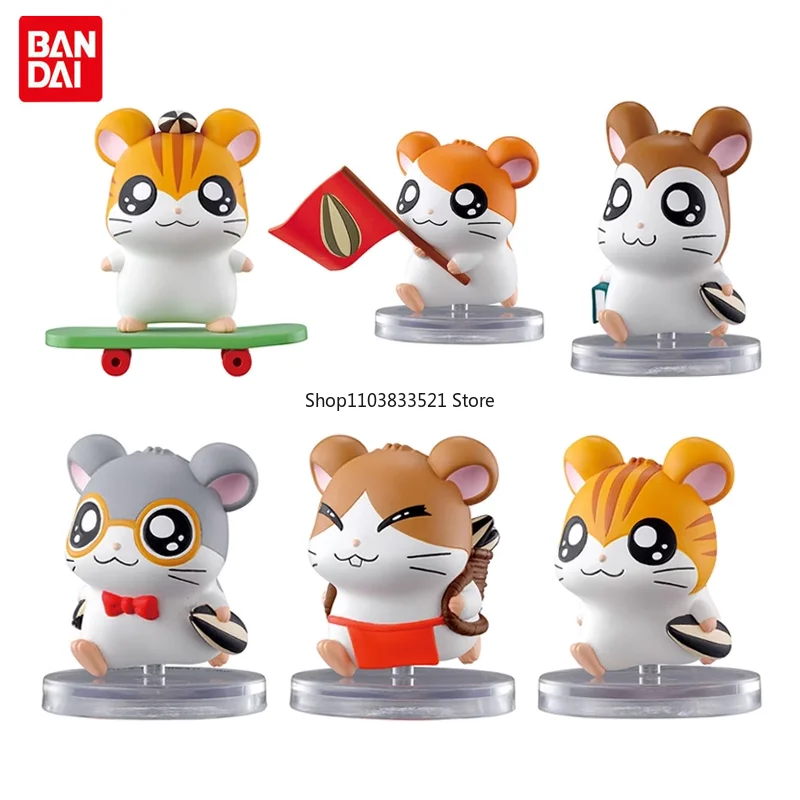 

BANDAI Original Hamtaro Line Up Gashapon Toys Action Figure Capsule Toys Ornaments Kids Gift